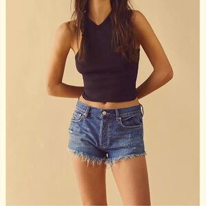 Free People Distressed Denim Short
